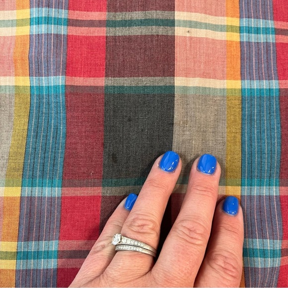 Vintage Rustler red cream plaid button down pearl buttons size XXL x-long tails - Picture 8 of 8